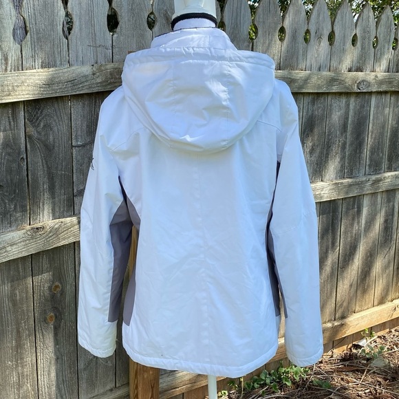 ZeroXposur Women Winter Hooded Jacket White Gray Size Large - Picture 6 of 14